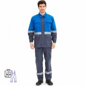 Костюм рабочий летний л09-КПК с СОП антистат сер/син (р.44-46) 182-188