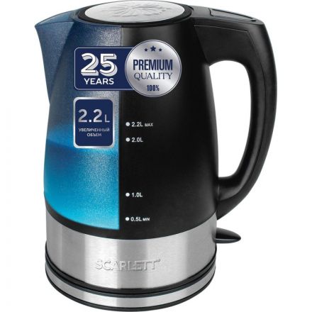 Чайник Scarlett SC-1020, 2.2л, 2200Вт, (черный) Чайник Scarlett SC-1020, 2.2л, 2200Вт, (черный)