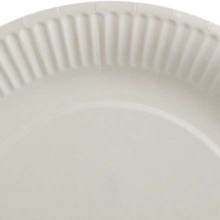 Тарелка одноразовая бум. 23см, белая, с ламинацией 500шт/кор