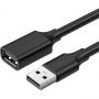 Кабель UGREEN US103 (10317) USB 2.0 A Male to A Female Cable.3м черный Кабель UGREEN US103 (10317) USB 2.0 A Male to A Female Cable.3м черный