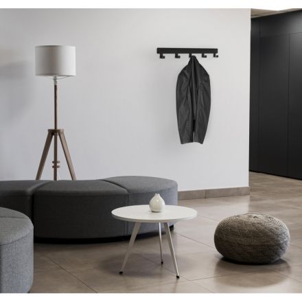 Вешалка KD_настенная Эльда-8, 500х26х50, 5 крючков, черная Вешалка KD_настенная Эльда-8, 500х26х50, 5 крючков, черная