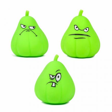 Игрушка-антистресс "ГРУША-ЗЛЮКА", 9х7 см, ассорти, 3 вида, дисплей, JOLLY JOT (ДЖОЛЛИ ДЖОТ), 665790