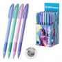 Ручка шариковая с грипом ERICH KRAUSE "U-109 Stick&Grip Pastel", СИНЯЯ, 58111