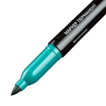 Маркер перманентный Attache зеленый (толщина линии 1.5-3 мм) Маркер перманентный Attache зеленый (толщина линии 1.5-3 мм)