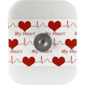 Электрод ЭКГ однораз My Heart, тверд на вспен осн,37х45мм (50 шт/упак)Китай