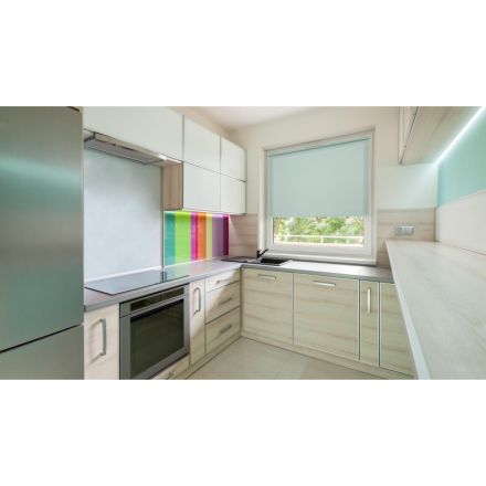 Рулонная штора ARX_ Плайн Свежая мята 070x160 Мини