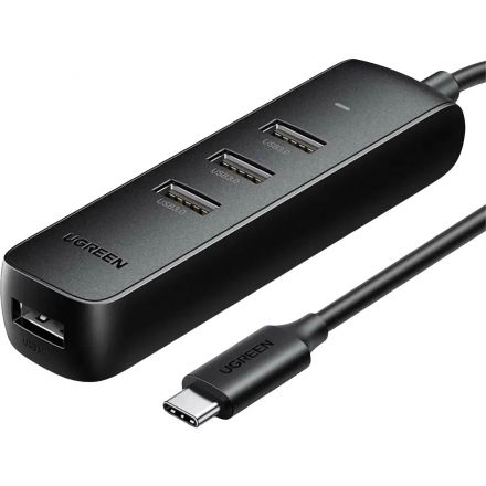 Разветвитель USB Ugreen 4 в 1, 4 x USB 3.0, 5Gbps, 0.25м (10915)