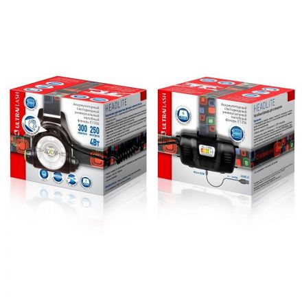 Фонарь налобный Ultraflash E1336 (акк.3,7В,1LED,4В Фонарь налобный Ultraflash E1336 (акк.3,7В,1LED,4В