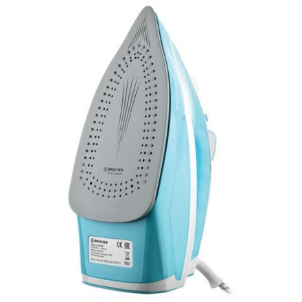 Утюг BRAYER BR4000, 2600 Вт, керамическое покрытие, самоочистка, антикапля, автоотключение, голубой Утюг BRAYER BR4000, 2600 Вт, керамическое покрытие, самоочистка, антикапля, автоотключение, голубой