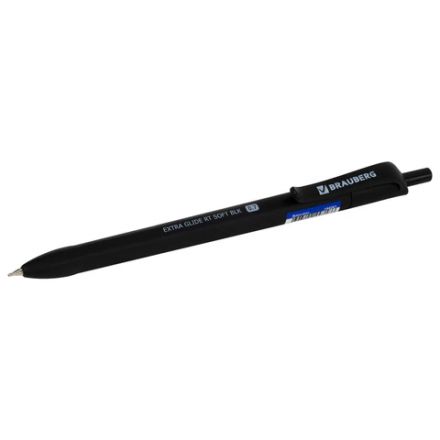 Ручка шариковая масляная автоматическая BRAUBERG "Extra Glide RT SOFT BLK", СИНЯЯ, игольчатый наконечник 0,7 мм, линия 0,5 мм, 144261 Ручка шариковая масляная автоматическая BRAUBERG "Extra Glide RT SOFT BLK", СИНЯЯ, игольчатый наконечник 0,7 мм, линия 0,5 мм, 144261