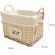 Корзина стеллажная высокая с ручками Natural life,Д360 Ш270 В260, EW-93 M Корзина стеллажная высокая с ручками Natural life,Д360 Ш270 В260, EW-93 M