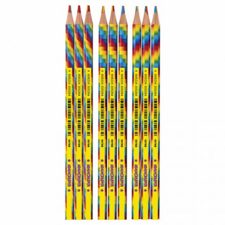 Карандаш с многоцветным грифелем ЮНЛАНДИЯ MAGIC, 1 шт., цвета ассорти, туба, круглый, грифель 3 мм, натуральное дерево, 181788 Карандаш с многоцветным грифелем ЮНЛАНДИЯ MAGIC, 1 шт., цвета ассорти, туба, круглый, грифель 3 мм, натуральное дерево, 181788