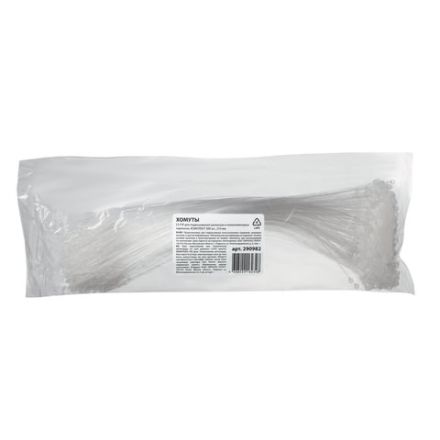 Хомуты LS-FIX для подвешивания ценников и ПВХ-карманов, КОМПЛЕКТ 500 шт., 210 мм, 251031 Хомуты LS-FIX для подвешивания ценников и ПВХ-карманов, КОМПЛЕКТ 500 шт., 210 мм, 251031