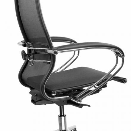 Кресло МЕТТА "ErgoLife" 10 B1-104K, хром, синхромеханизм, прочная сетка, черное Кресло МЕТТА "ErgoLife" 10 B1-104K, хром, синхромеханизм, прочная сетка, черное