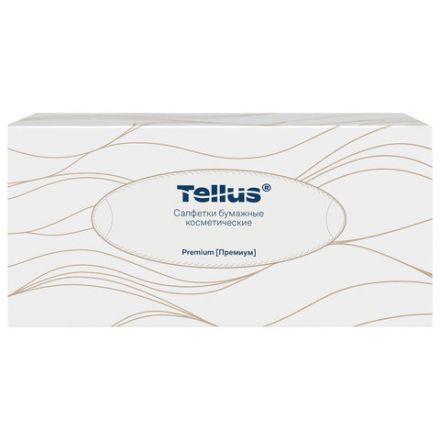 Салфетки косметические 100 штук в картонном боксе, 2-слойные, Tellus/TORK Premium (Система F1), 120380 Салфетки косметические 100 штук в картонном боксе, 2-слойные, Tellus/TORK Premium (Система F1), 120380