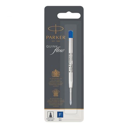 УЦЕНКА - Стержень шариковый объемный Parker "QuinkFlow Ball Point" синий, 98мм, 0,8мм, метал. корпус, блистер