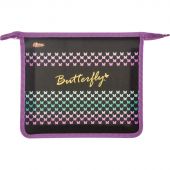 Папка для тетрадей №1School Butterfly, А5, пластик, ПТ-713 Папка для тетрадей №1School Butterfly, А5, пластик, ПТ-713