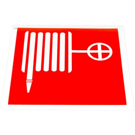 Знак пожарной безопасности "Пожарный кран", КОМПЛЕКТ 10 штук, 100х100 мм, пленка, F02 Знак пожарной безопасности "Пожарный кран", КОМПЛЕКТ 10 штук, 100х100 мм, пленка, F02