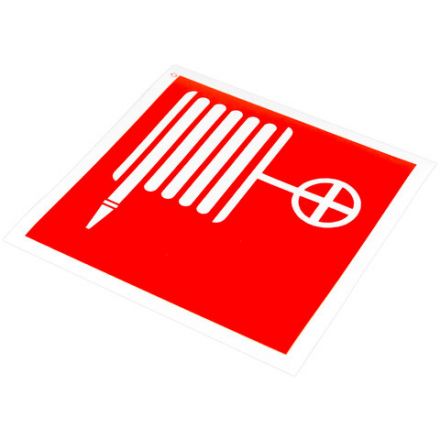 Знак пожарной безопасности "Пожарный кран", КОМПЛЕКТ 10 штук, 100х100 мм, пленка, F02 Знак пожарной безопасности "Пожарный кран", КОМПЛЕКТ 10 штук, 100х100 мм, пленка, F02