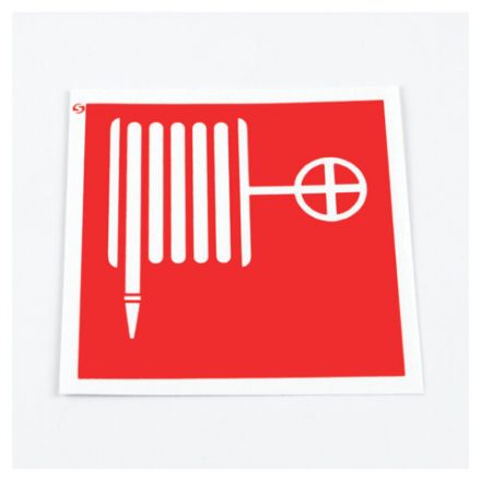 Знак пожарной безопасности "Пожарный кран", КОМПЛЕКТ 10 штук, 100х100 мм, пленка, F02 Знак пожарной безопасности "Пожарный кран", КОМПЛЕКТ 10 штук, 100х100 мм, пленка, F02