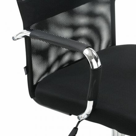 Кресло офисное BRABIX "Fit EX-514", с подголовником, хром, черное, 531949 Кресло офисное BRABIX "Fit EX-514", с подголовником, хром, черное, 531949