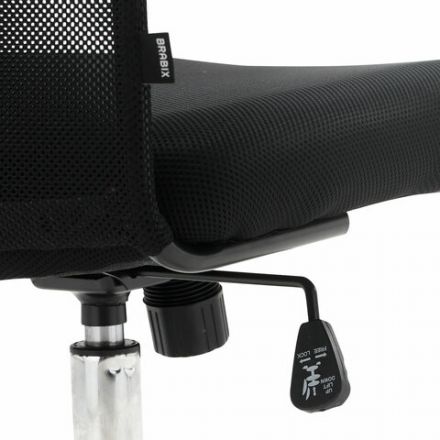 Кресло офисное BRABIX "Fit EX-514", с подголовником, хром, черное, 531949 Кресло офисное BRABIX "Fit EX-514", с подголовником, хром, черное, 531949