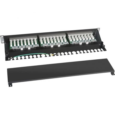 Патч-панель Cabeus PL-24-CAT.6-SH-DUAL 19 1U 24xRJ45 кат.6 FTP