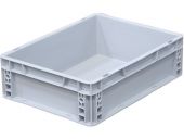 Ящик п/п 400х300х120 сплошной, усиленное дно, цв. серый Ящик п/п 400х300х120 сплошной, усиленное дно, цв. серый