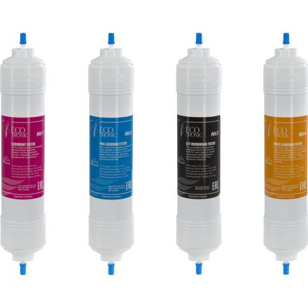 Комплект фильтров для пурифайеров Ecotronic с UF мембр (14дюйм) в коробке Комплект фильтров для пурифайеров Ecotronic с UF мембр (14дюйм) в коробке