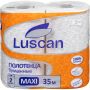 Полотенца бумажные Luscan Maxi 2-слойные белые 2 рулона по 35 метров