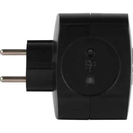 Разветвитель ЭРА SP-4-3USBAC-B 10А черный (Б0069084)