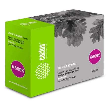 Картридж лазерный CACTUS (CS-CLT-K609S) для SAMSUNG CLP-770/770ND/775/775ND, черный, ресурс 7000 стр. Картридж лазерный CACTUS (CS-CLT-K609S) для SAMSUNG CLP-770/770ND/775/775ND, черный, ресурс 7000 стр.