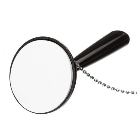 Ручка шариковая на черной подставке Beifa синяя на липучке с цепочкой (толщина линии 0.5 мм)