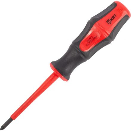 Отвертка диэлектрическая PZ/FL1x80 серия ПРОФИ (КВТ) 79778 Отвертка диэлектрическая PZ/FL1x80 серия ПРОФИ (КВТ) 79778