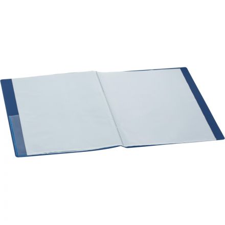 Папка файловая 40 файлов Комус Шелк синяя Папка файловая 40 файлов Комус Шелк синяя