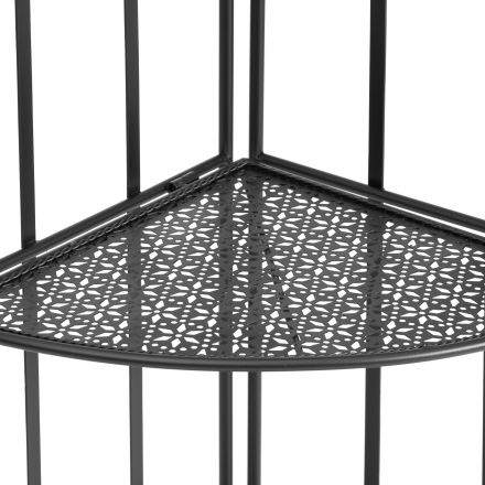 Этажерка угловая Secret De Maison Nicole (PL08-10338) стальной сплав, черный, 48х33х159 см Этажерка угловая Secret De Maison Nicole (PL08-10338) стальной сплав, черный, 48х33х159 см