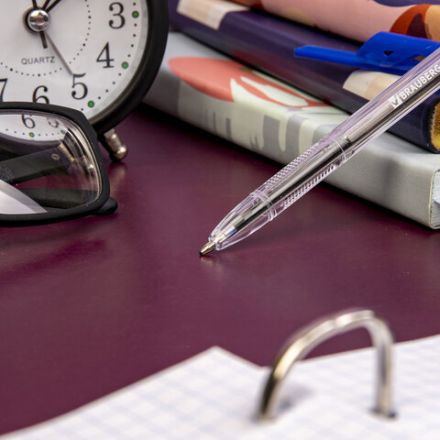 Ручки шариковые BRAUBERG "ULTRA", СИНИЕ, НАБОР 10 штук, корпус прозрачный, узел 1 мм, 143570 Ручки шариковые BRAUBERG "ULTRA", СИНИЕ, НАБОР 10 штук, корпус прозрачный, узел 1 мм, 143570