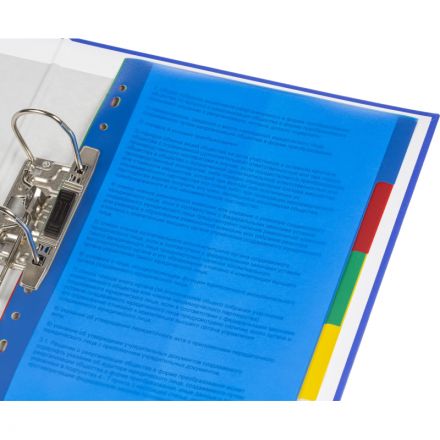 Разделитель листов Attache Economy А4 пластиковый 5 листов разноцветный (290х210 мм)