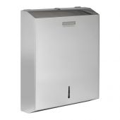 Диспенсер для полотенец листовых OfficeClean Professional (V-сл.), нержавеющая сталь, глянцевое покрытие