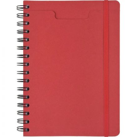 Ежедневник недатированный А5 PRAGMATIC на гребне, красный, 128л 3-748/05