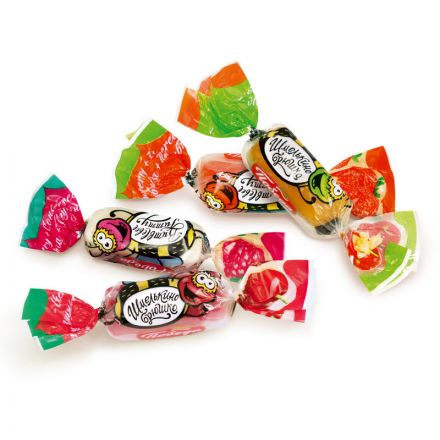 Конфеты желейные Победа вкуса Шмелькино брюшко микс ассорти 1 кг Конфеты желейные Победа вкуса Шмелькино брюшко микс ассорти 1 кг