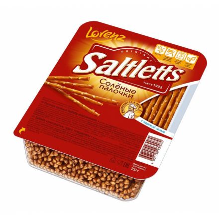 Снеки палочки соленые Lorenz 150г