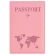 Обложка для паспорта "Passport map", экокожа soft-touch, розовая, STAFF, 238759