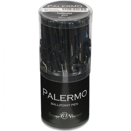 Ручка шариковая автомат. PALERMO мет.кор.черн.ворон.сталь,0,7,син20-0250/20