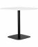 Стол обеденный DOBRIN OTIS, белая столешница, черное основание Стол обеденный DOBRIN OTIS, белая столешница, черное основание