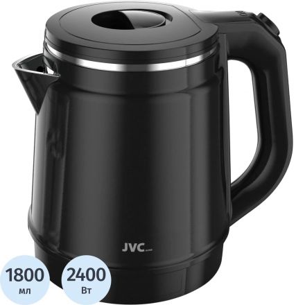 Чайник JVC JK-KE1810 black, 2400 Вт. Объем: 1.8 л