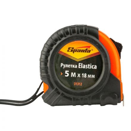 Рулетка Sparta Elastica 5м x 18мм с фиксатором Рулетка Sparta Elastica 5м x 18мм с фиксатором