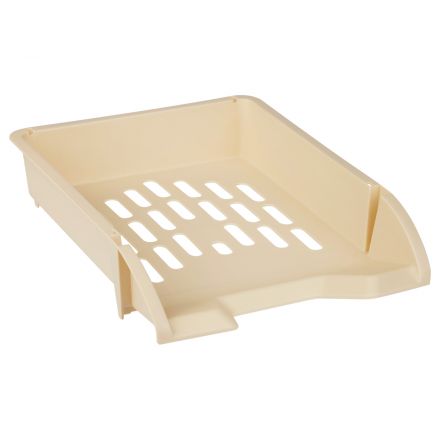 Лоток для бумаг горизонтальный СТАММ "Лидер", бежевый Лоток для бумаг горизонтальный СТАММ "Лидер", бежевый