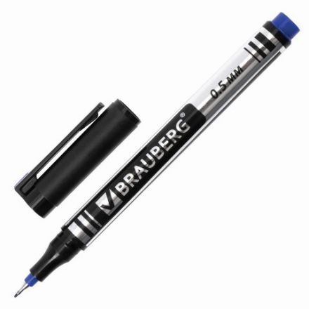 Маркер перманентный BRAUBERG "Jet", СИНИЙ, супертонкий металлический наконечник 0,5 мм, 150508 Маркер перманентный BRAUBERG "Jet", СИНИЙ, супертонкий металлический наконечник 0,5 мм, 150508