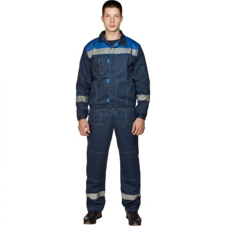 Костюм рабочий летний муж. л20-КБР син/вас (р.60-62) 182-188